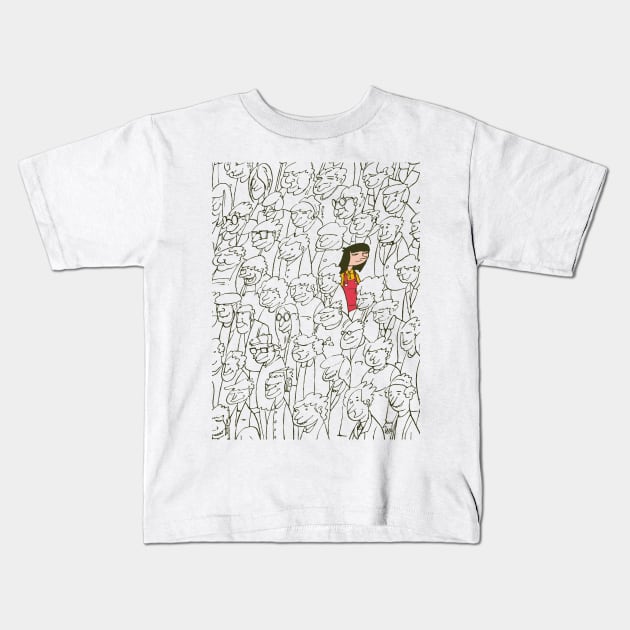 The introvert Kids T-Shirt by A N Illustration